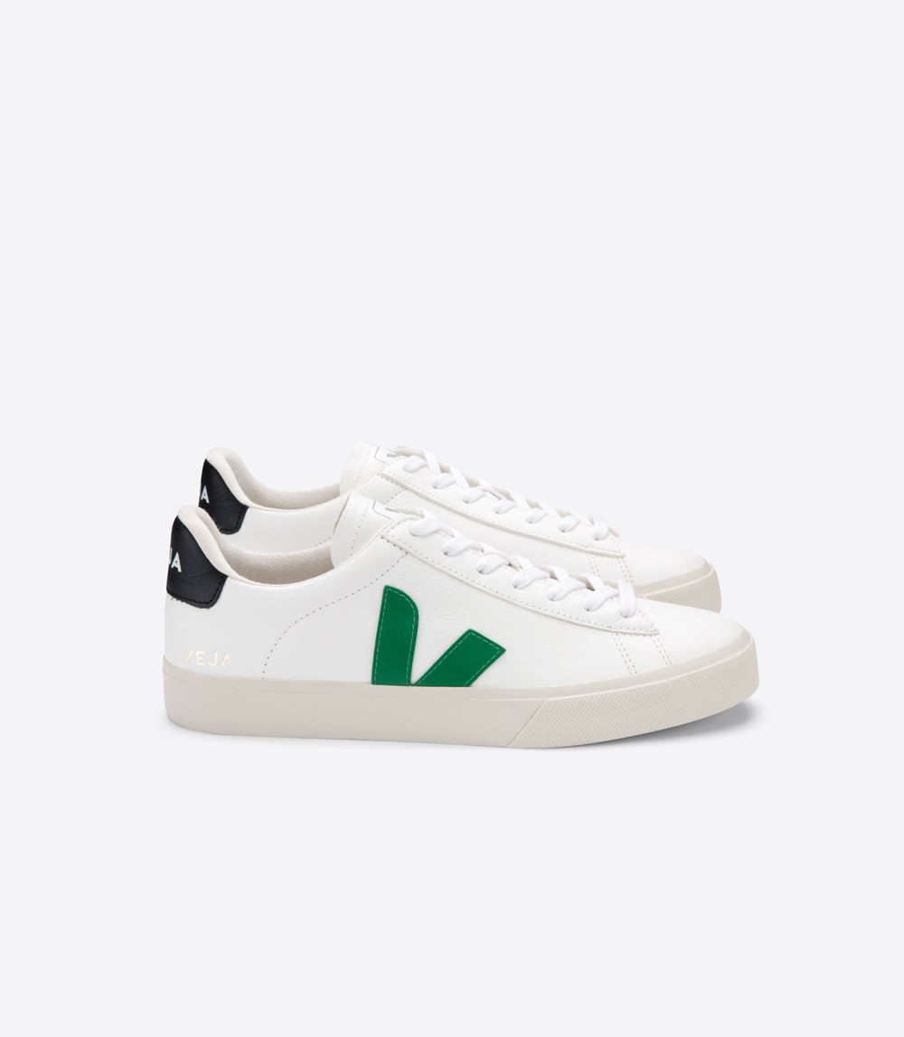 Veja Sneakers Dam - Campo Chromefree Läder - Vita - 520874-QSR